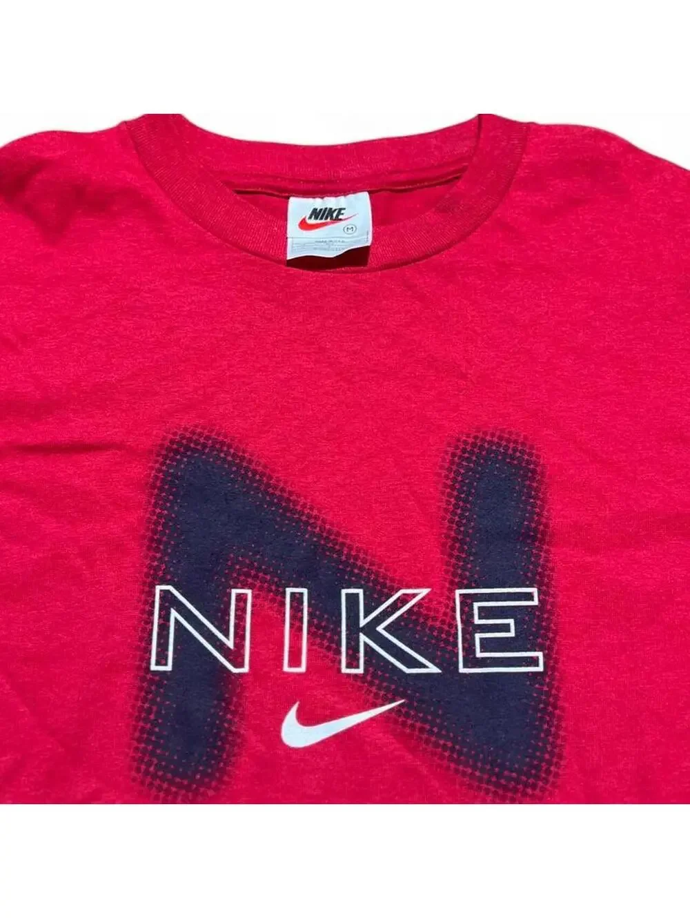 Vintage 90s Nike Logo Red Graphic Tee